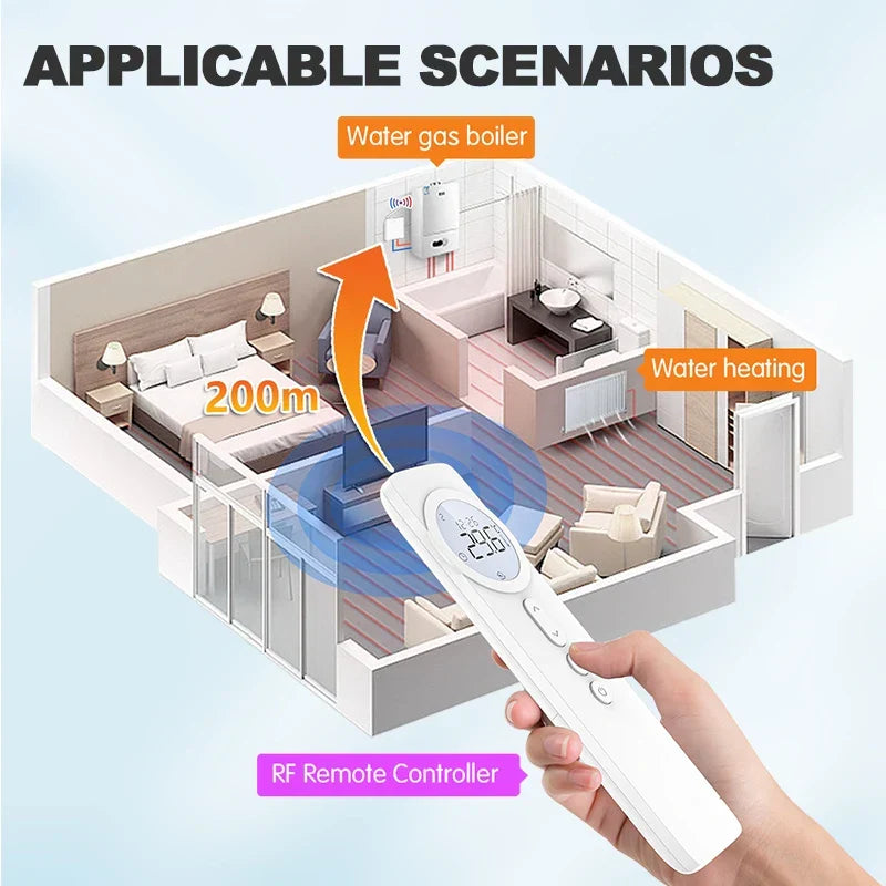 Thermostat Smart WiFi RF433 - Temperature Controller For Gas Boilers And Floor Heating, Fall 2025 Energy Saving