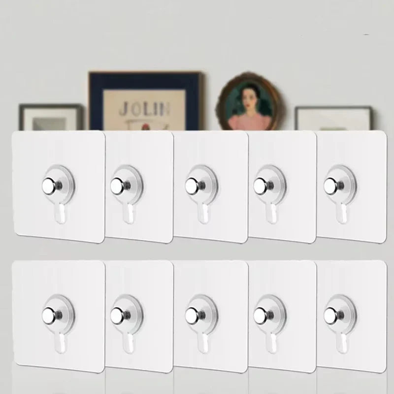 Adhesive Hooks 10 Pack No Drilling Wall Hooks Water-Resistant For Kitchen And Bathroom Fall 2026 Organization