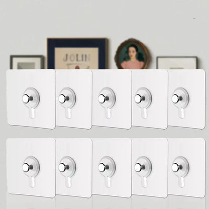 Adhesive Hooks 10 Pack No Drilling Wall Hooks Water-Resistant For Kitchen And Bathroom Fall 2026 Organization