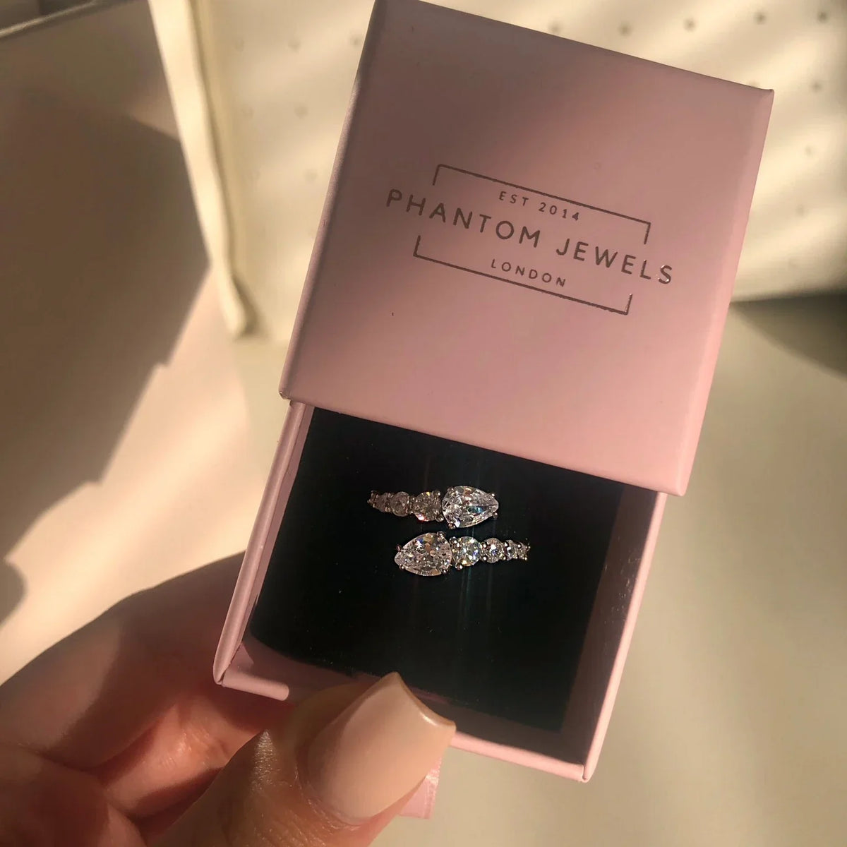 Flexible Cubic Zirconia Cocktail Ring Valentine Gift 2026 Sparkling Prong Setting