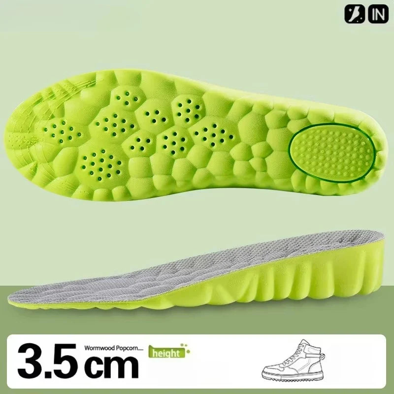 Breathable, Shock-Absorbing, Light Sports Air Insole 2026 – Height Increase Insoles EVA