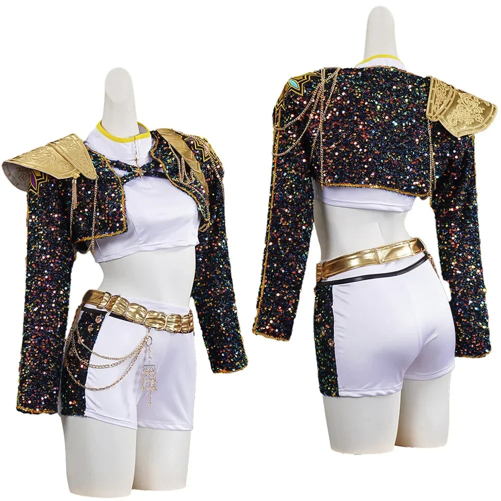 Light Girls Cosplay Costume - Sequin Jacket, Polyester