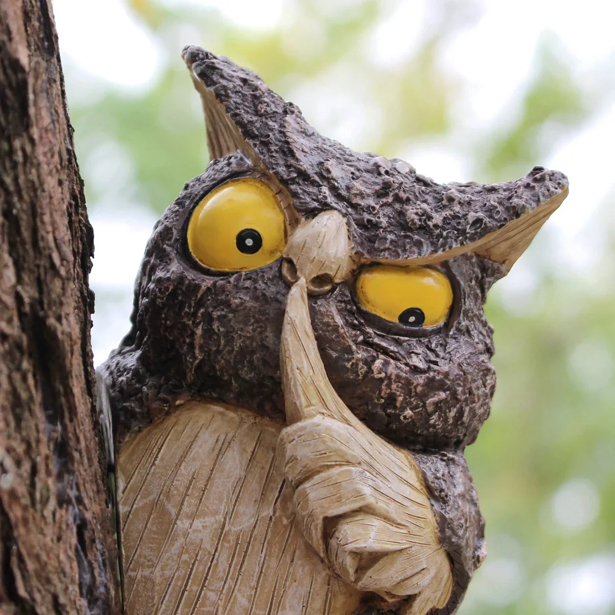 Tree Owl Hanging Ornament Resin Hide And Seek Owl Garden Decor For Yard And Patio Fall 2026 Trend Gift