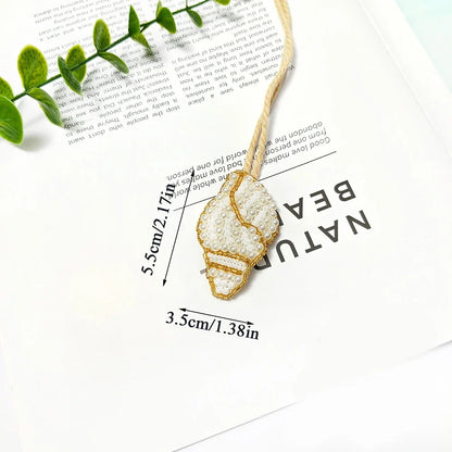 Tree Coconut Sequin Patch Keyring Bag Pendant Handmade
