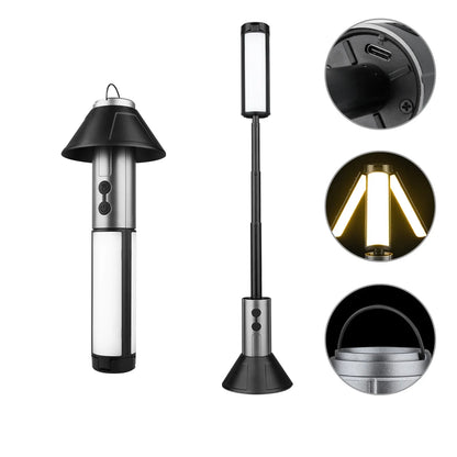 LED Searchlight Telescopic Folding ThreeHead Light, Battery-Powered Outdoor Camping Light, Emergency Car Repair Fall2026