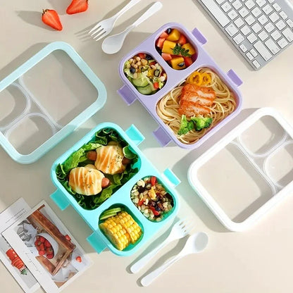 Bento2026 Edition Box Leakproof Lunch Box, Stackable Design With Carry Handles, Back To School