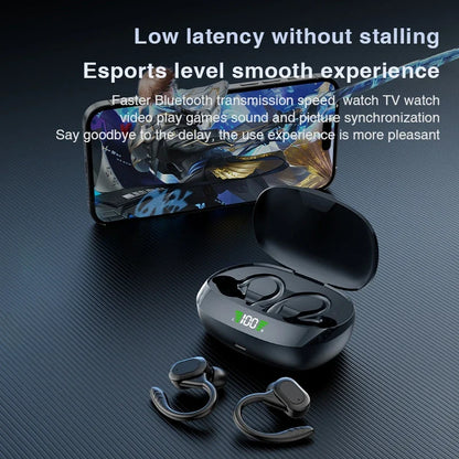 AI Translation Earphones Cordless Ear Hook Bluetooth