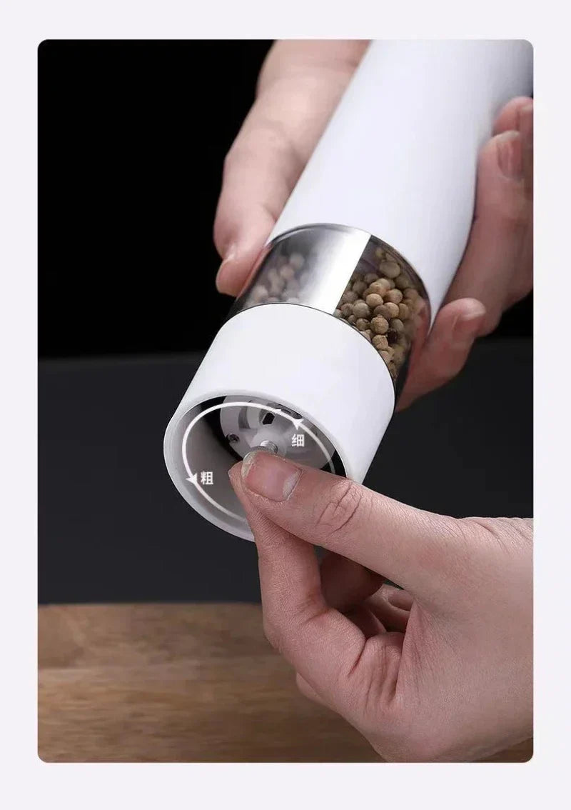Motor-Driven Salt Pepper Grinder With LED Flexible Coarseness