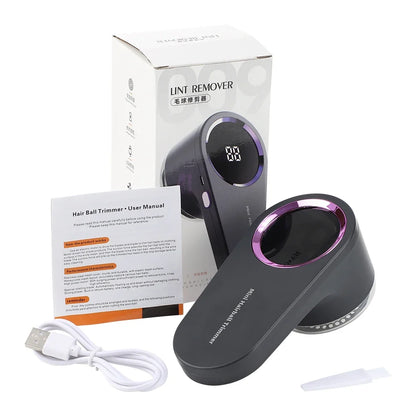 Battery-Powered Fabric Lint Remover Travel-Friendly Clothes Shaver