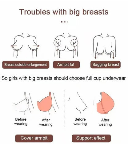 wire-free, full coverage, padded, everyday comfort – Supportive seamless women's bra