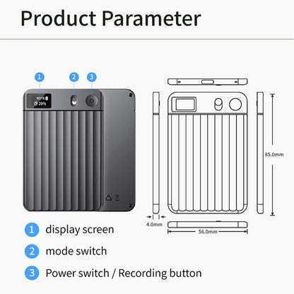 AI2026 Edition Voice Recorder with Transcription and Summarization - 135-Language Smart Notetaker for Meetings