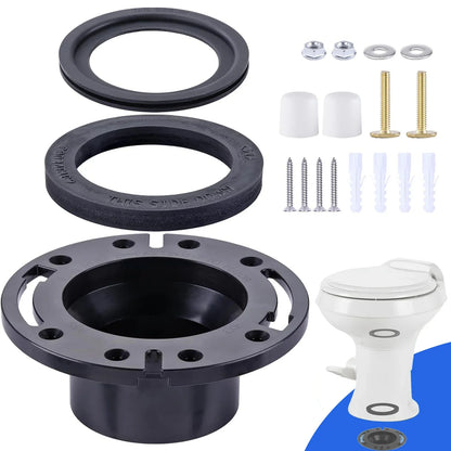 RV Toilet Seal Kit 3-Inch Flange Replacement for 300/310/320 RV Toilets Fall 2026 Simple Install Sturdy ABS