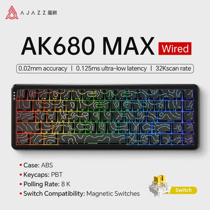 Mechanical Keyboard Sixty Mini Cordless ARGB Magnetic Hall