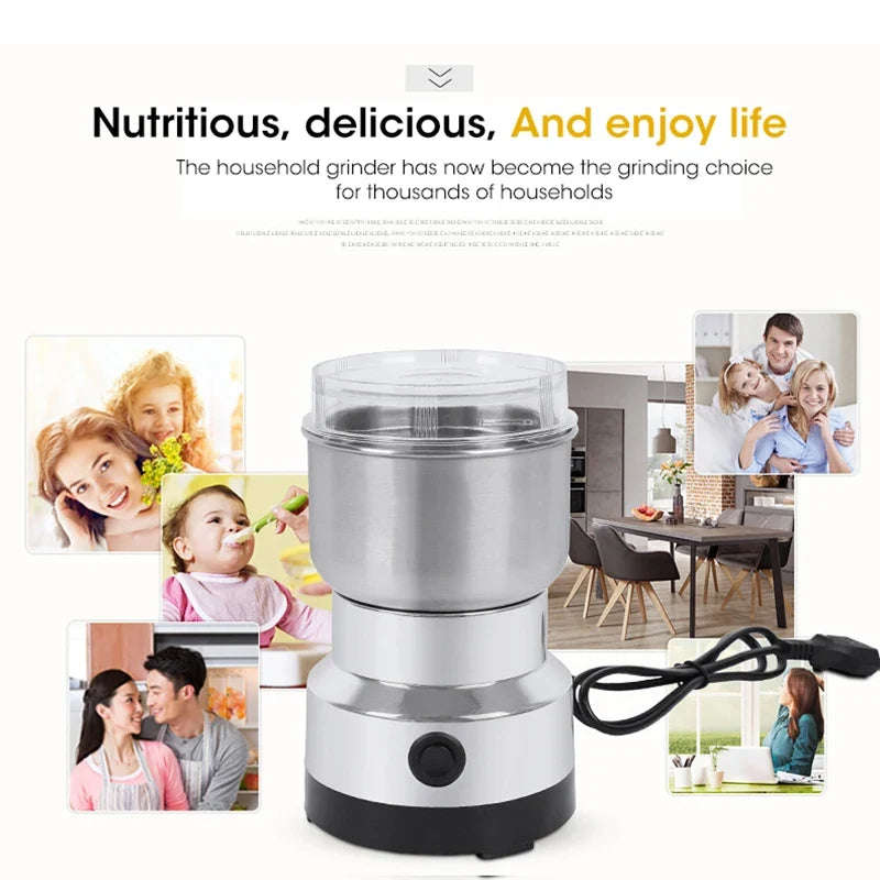 Coffee Grinder Mini Motor-Driven Stainless Ultrafine 300ml
