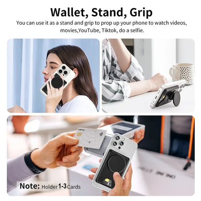 Magnetic2026 Edition Wallet With Expanding Grip For Phones Universal Card Holder Case Anti Scratch And Dustproof Back To School