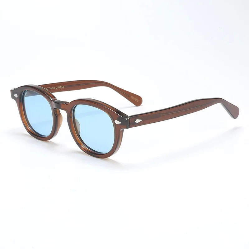 Sunglasses Polarized Vintage Round Acetate Frame Summer 2026 Driving Glare Reduction Gift Idea