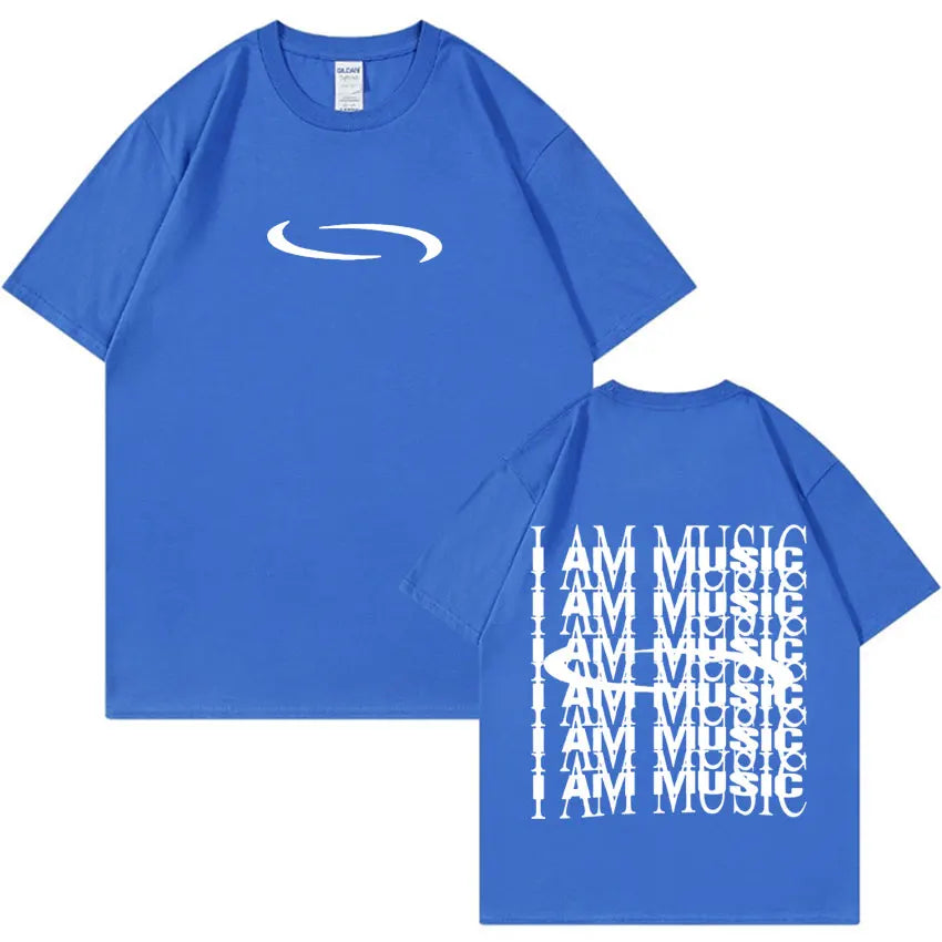 Carti PlayBoi ''I'm Music T-shirt'' Opium Ken Carson Tour Rap Fashion Hip Hop Oversized Tees