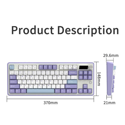 Keyboard Mechanical 87 Key Tri Mode RGB Hot Swappable