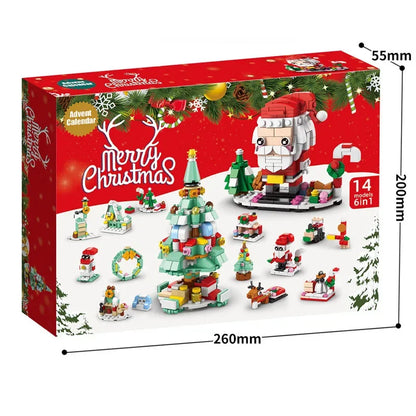 Building Christmas Blocks Advent Calendar DIY Kit Kids