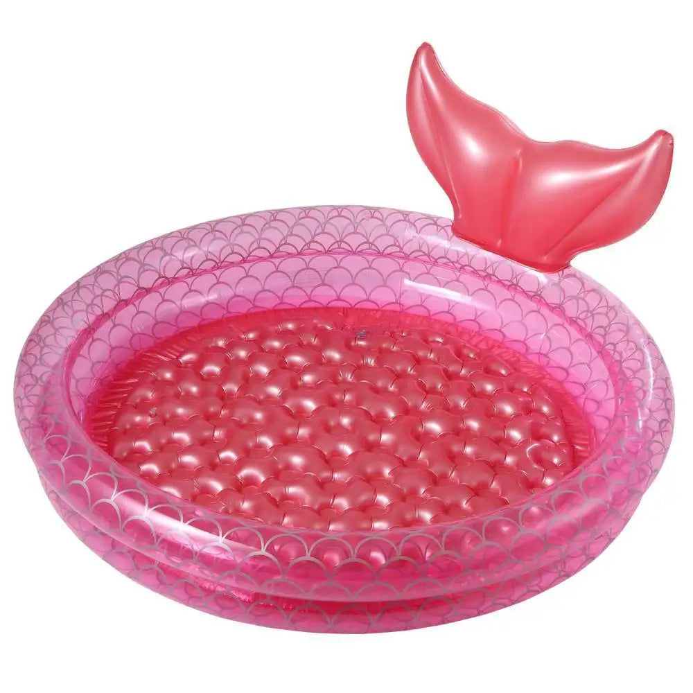Inflatable Mermaid and Dinosaur Swimming Pool for Kids, Sturdy PVC, Multiple Sizes 90CM-150CM, Fun Outdoor Summer Activity