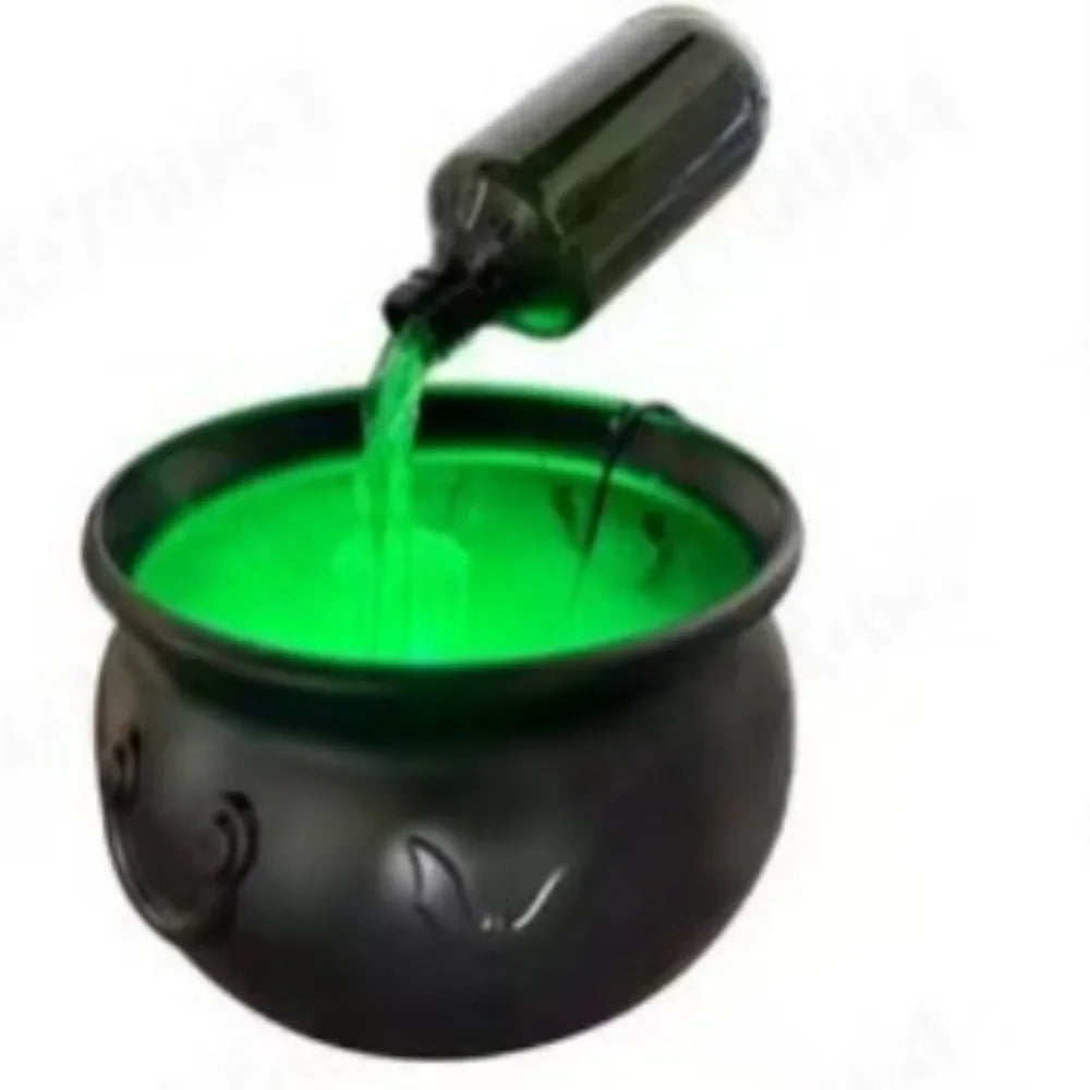 Cauldron Witch Fog Machine Halloween Prop With LED Glow