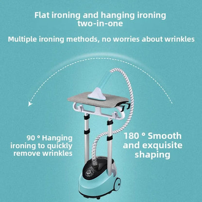 Steamer Garment Dual Rod Standing Upright Ironing System Fall 2025 1.8L Water Tank Fast Heating 2000W