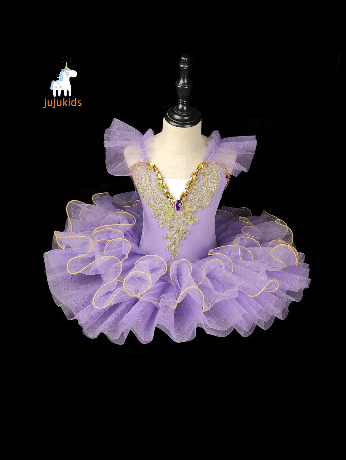 Light girls ballet tutu - pancake-style, polyester, for recital performances