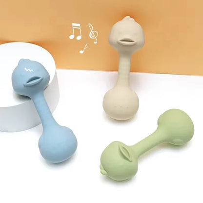 Rabbit Silicone Teether Rattle Newborn Sensory Toys
