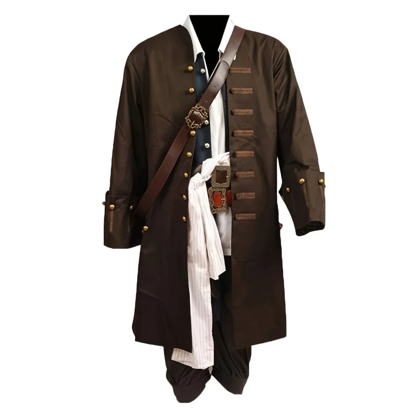 Pirate2025 Edition Costume Jack Sparrow Cosplay Kit Halloween