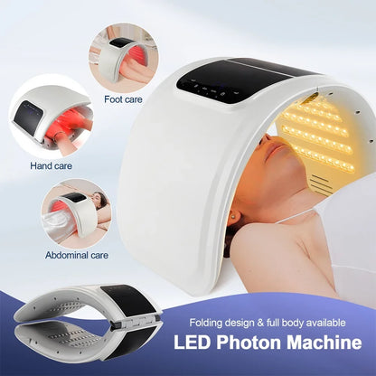 7-Color LED Photon Face Mask & Nano Spray Machine - Skin Rejuvenation Anti-Aging Household Therapy