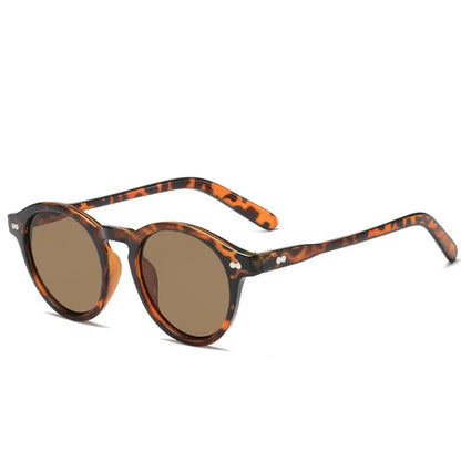 Retro Round Sunglasses for Women Men Vintage Black UV400 Outdoor Eyewear Trendy Sun Glasses