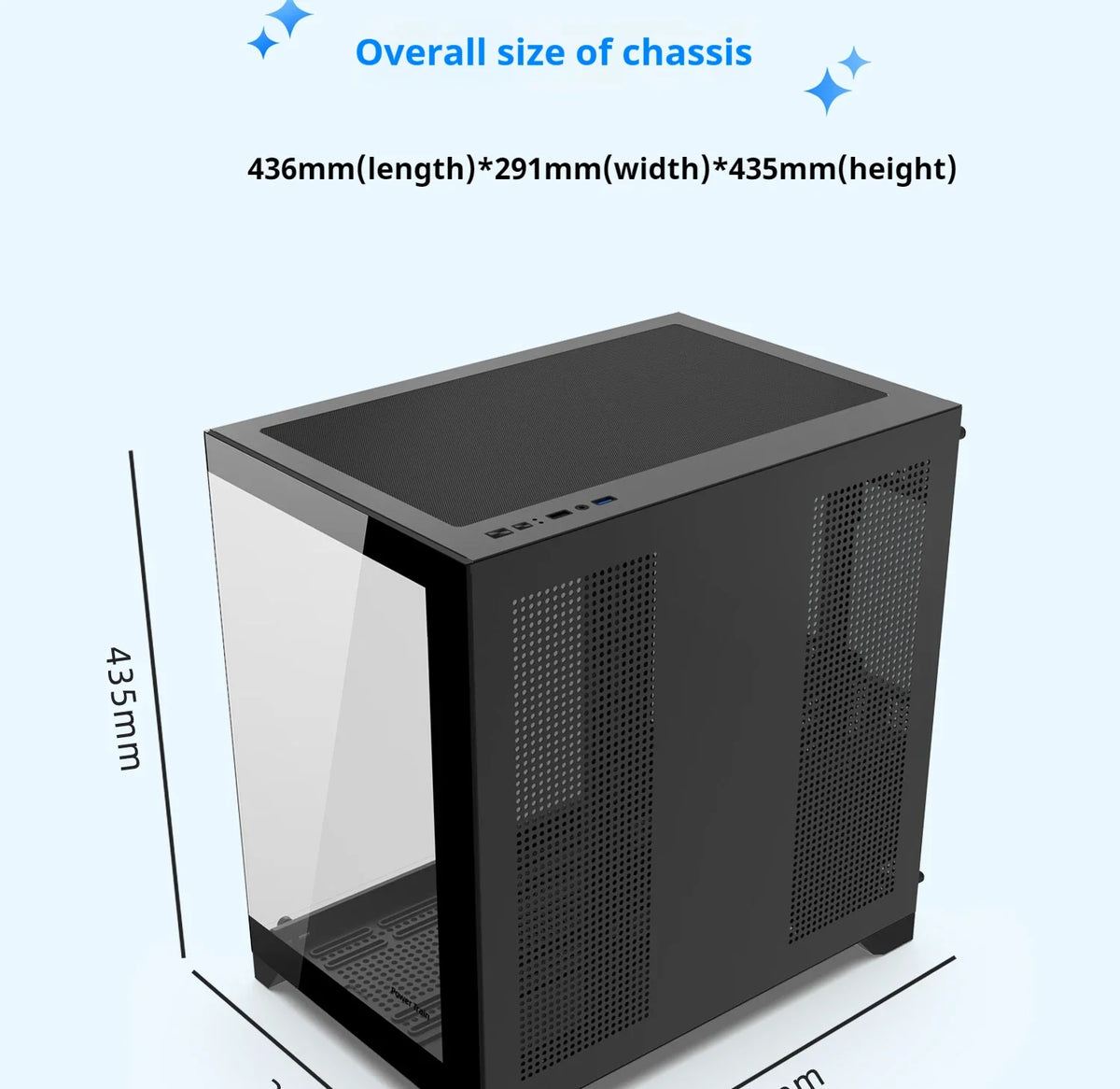 PC Gaming Case Dreamland Pro ATX Dual Glass 360mm Chassis