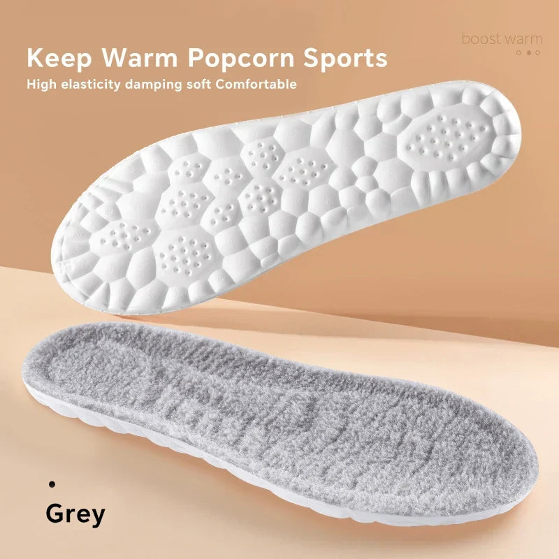 Heated Self Insoles Real Cashmere 4D Cloud Thermal Winter 2025 Arch Support Anti Odor
