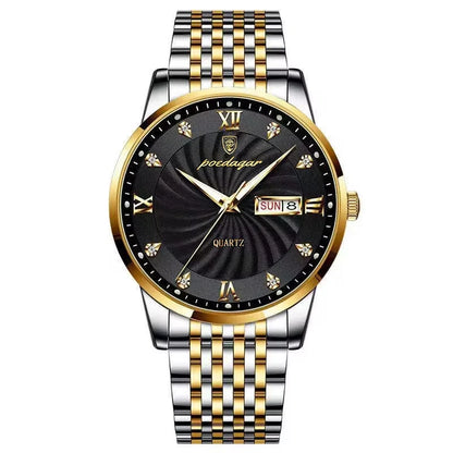 Wristwatch Quartz Stainless Steel Luminous Date Week