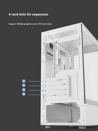 ITX Mini PC Case 240mm Water Cooling MicroATX Chassis