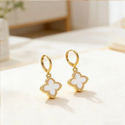 Four Earrings Leaf Clover Pendant Dangle Jewelry Gift Idea Spring 2026 Trendy Party Accessory