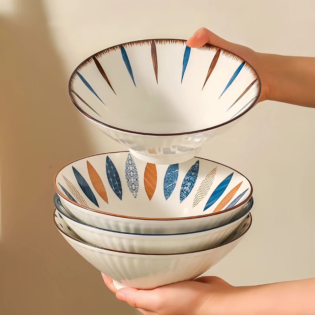 Bowl Ramen 8 Inch Porcelain Japanese Noodle Bowl Large