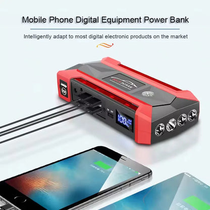 Jump Car Starter 12V Emergency Booster Power Supply Fall 2025 Road Trip Accessory