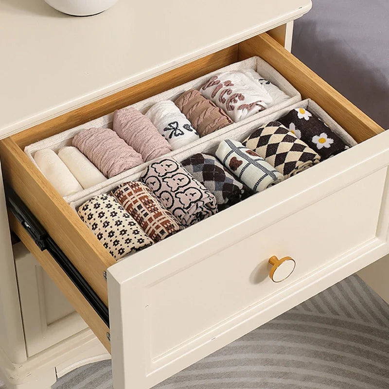 Clothes Storage Box with Household Organizers for T-Shirts, Jeans & Underwear - Drawer Cabinet Organizer