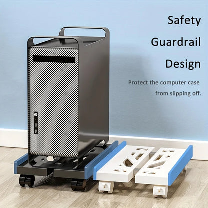 PC Tower Stand Flexible Ventilated Base With Casters