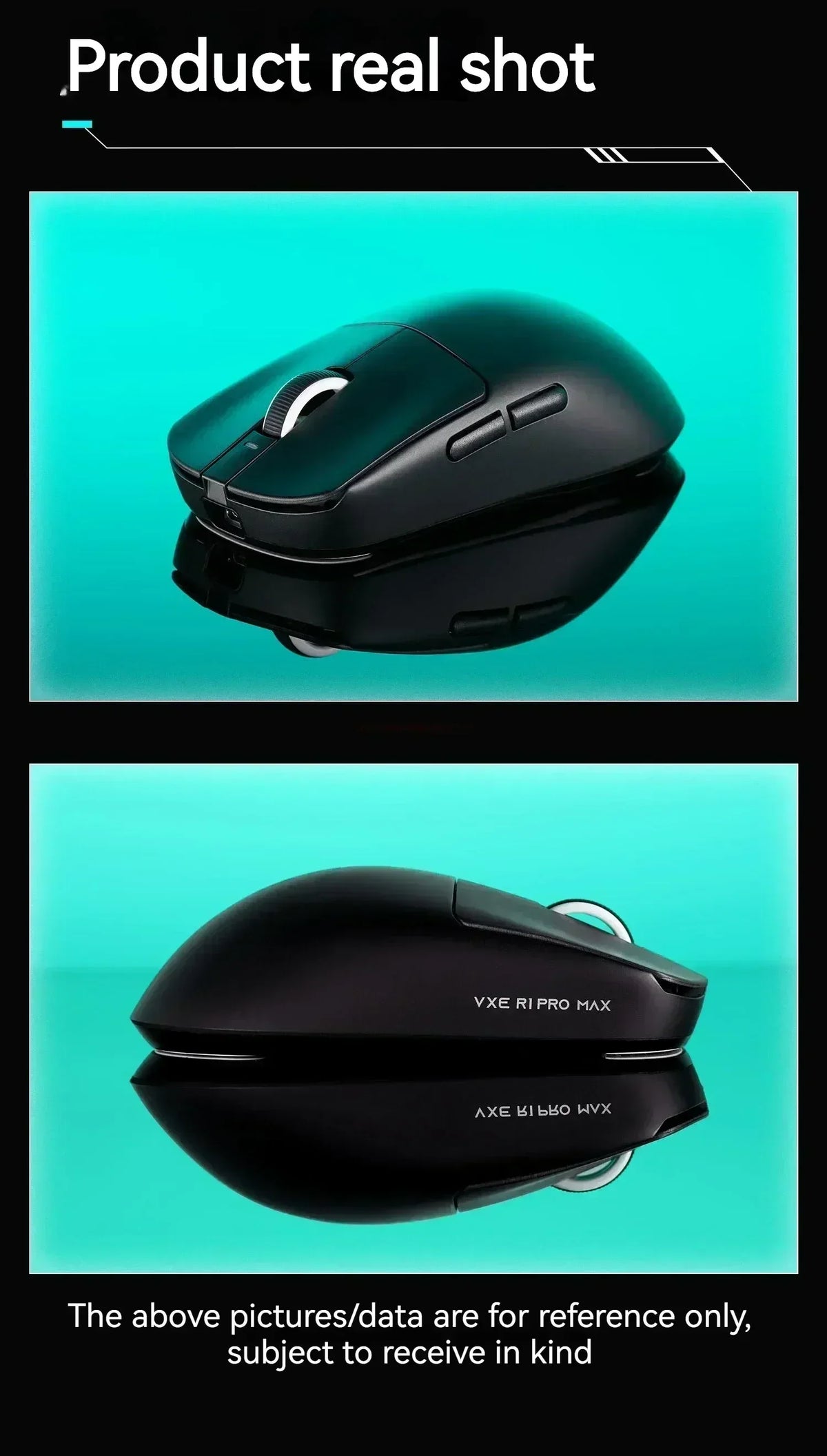 Gaming Mouse Cordless Light Ambidextrous 26000 DPI
