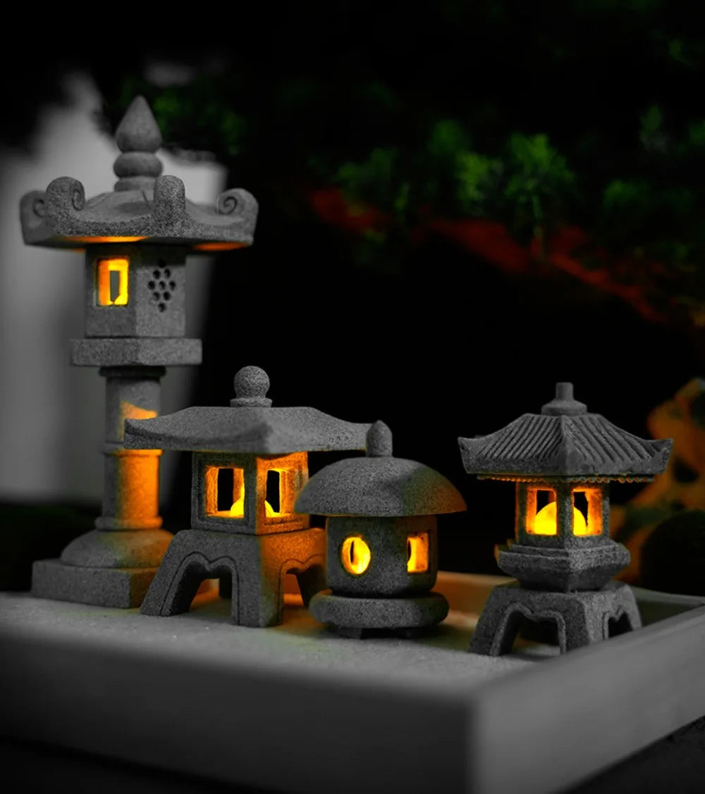 Lantern Pagoda Garden Statue Zen Yard Light Miniature Lamp for Micro Landscape Decor Fall 2026 Trend