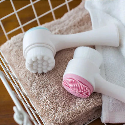 Silicone Pet Paw Cleaner & Massage Brush - Dual-Sided Dog Grooming Device for Healthy Coats