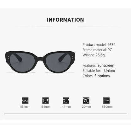 Eye Cat Sunglasses Foldable Narrow Frame Fall 2026 UV Protection Fashion Accessory