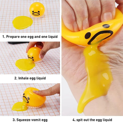 Relief Stress Egg Yolk Squeeze Toy Vomit Gag Funny Gift