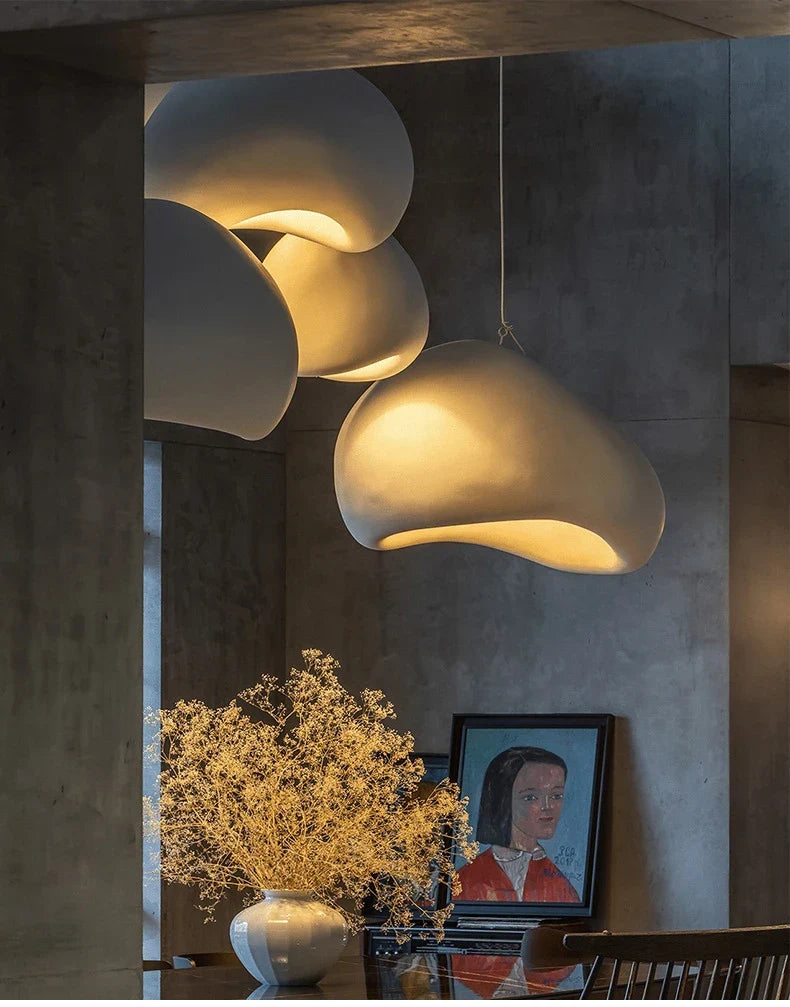 Japandi Pendant Ceiling Lamps Scandinavian Wabi Sabi LED Dining Room