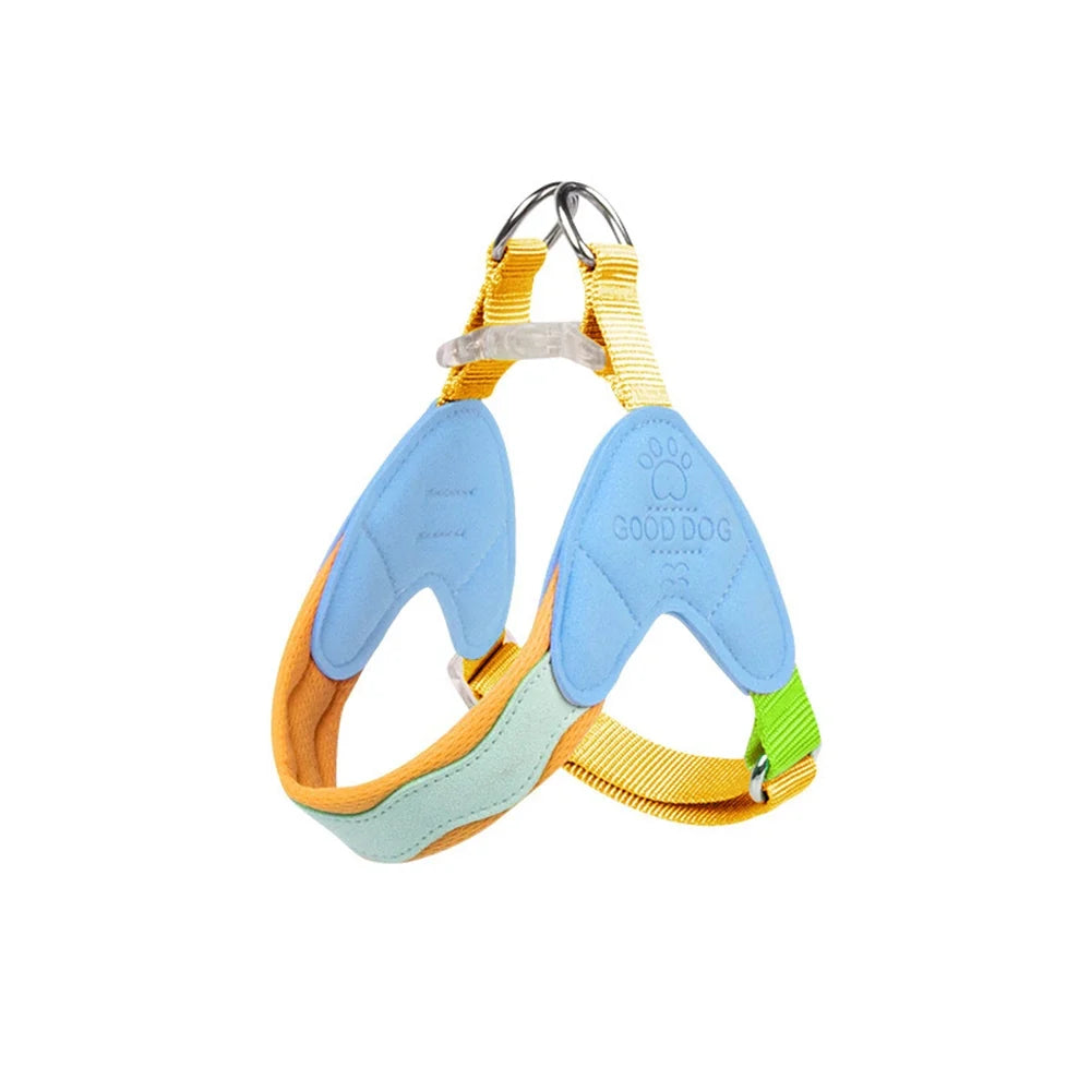Dog Harness Y Shaped Flexible Chest Straps Polyester Blends Summer 2026 Outdoor Use Simple Fit