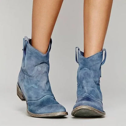 Suede, Regular – Supportive Women’s Western Ankle Boots