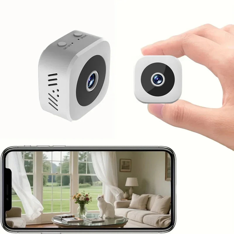 Mini2025 Edition Security Camera Cordless WiFi Surveillance Two Way Audio Motion Detection Infrared Night Vision 1080P Fall