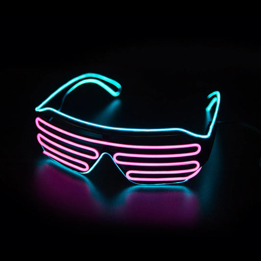 Glasses Glowing LED Luminous Neon Sunglasses for Christmas Party Prop